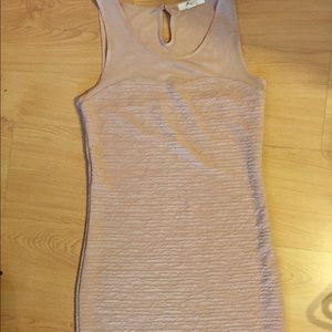F21 light pink bodycon dress