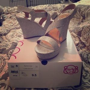 Sparkly Silver Shoes