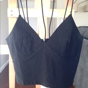 Two Black Crop Tops Bundle NWT