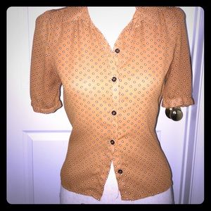 Gold Polka Dot Blouse