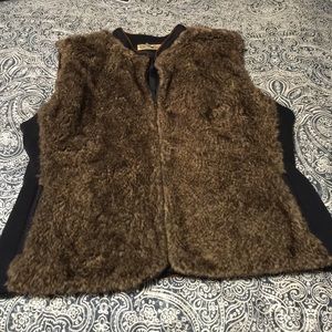 Faux fur vest