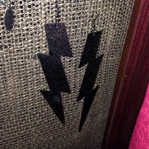 Lightning bolt earrings