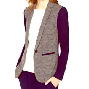 NWOT! JCrew navy & gray knit blazer.