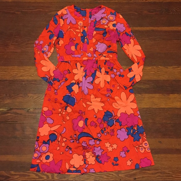 Vintage 70's Floral Dress