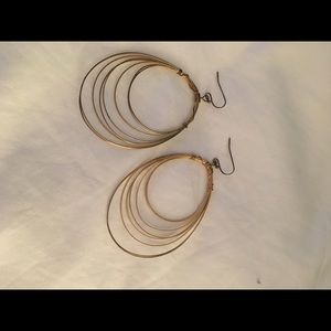 Gold wire earrings!