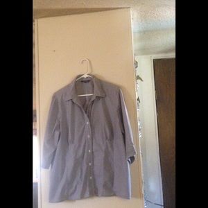 Structured button down blouse