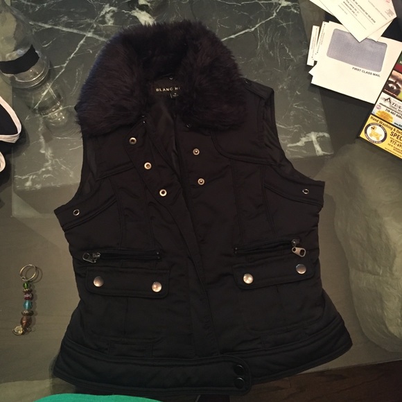 Black Noir puffy vest