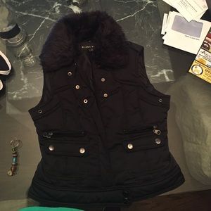 Black Noir puffy vest