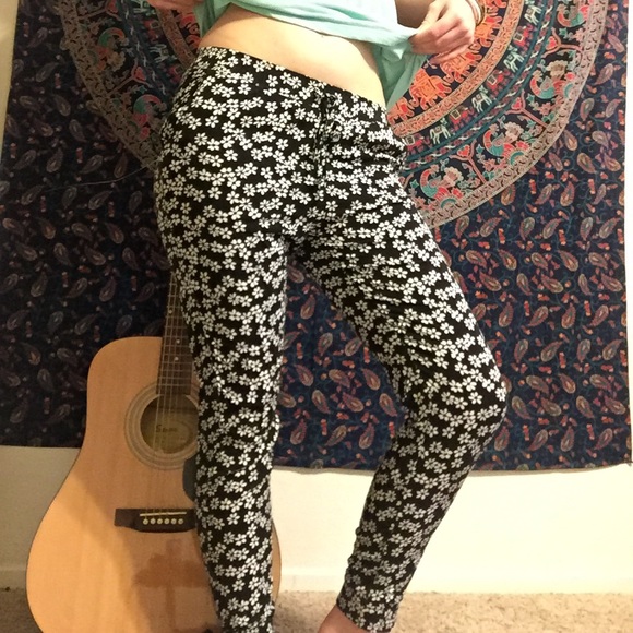 Boho floral Pac Sun pants