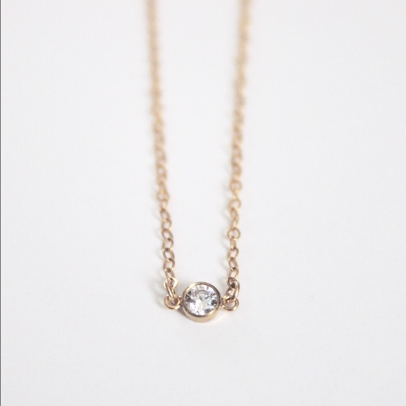 Mini Starlight Necklace || Cubic Zirconia - Picture 2 of 4
