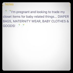 Willing to trade for baby related items!!!