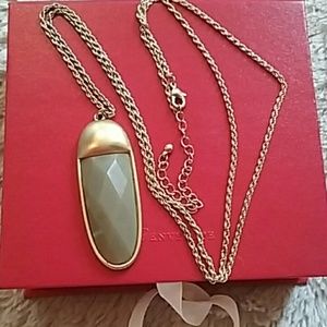 Green stone necklace
