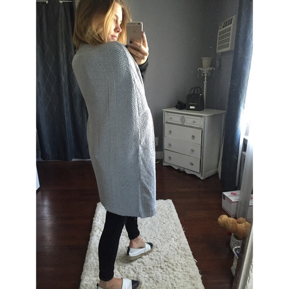 Light grey cape cardigan - Picture 4 of 4