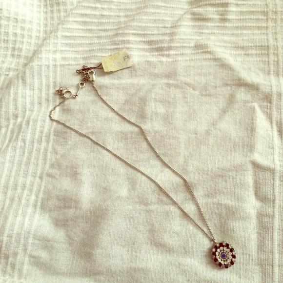 Authentic Fossil Silver necklace