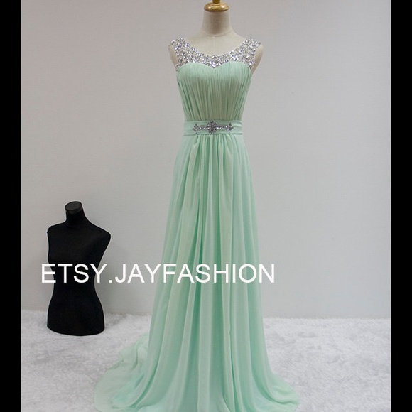 Mint Green Prom Dress