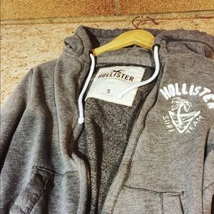 Hollister lounge grey zip sweatshirt