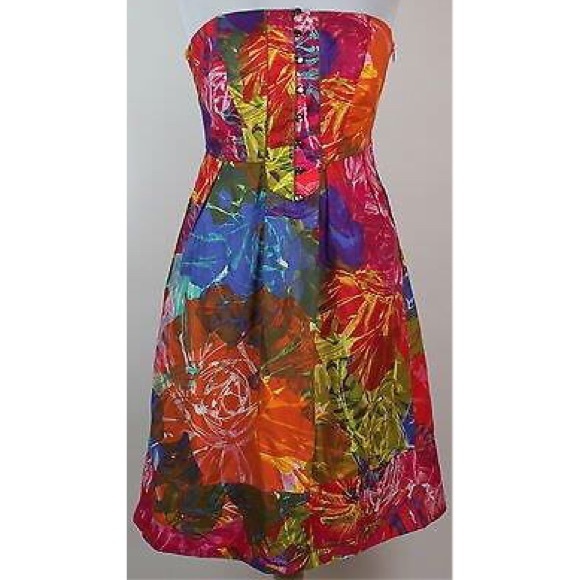 Anthropologie Dresses & Skirts - Gorgeous Moulinette Soeurs Strapless Tea Dress
