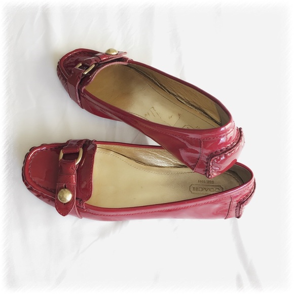 Coach Red Loafers