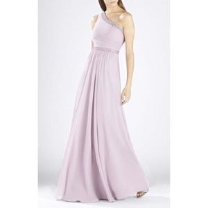 BCBG light lilac prom dress