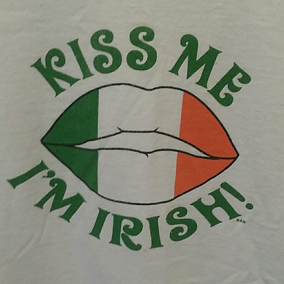 Women's long sleeve kiss me I'm Irish t-shirt