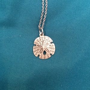 Silver Sand Dollar Necklacd