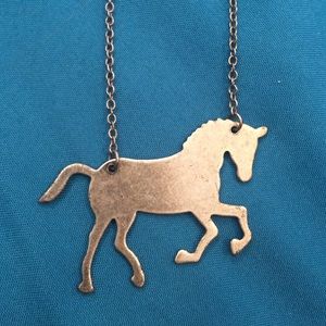 Gold Horse Necklace