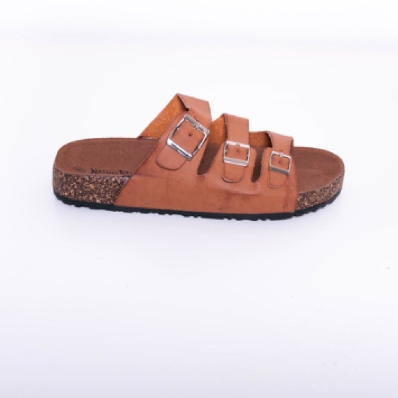 Nature Breeze "Birks" Melbourne 3 Strap - Camel