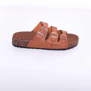 Nature Breeze "Birks" Melbourne 3 Strap - Camel