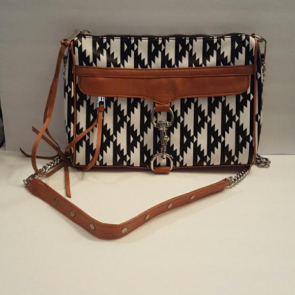 Rebecca Minkoff Leather Ikat Mac Clutch