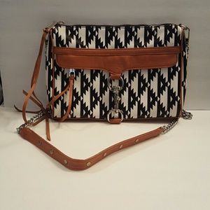 Rebecca Minkoff Leather Ikat Mac Clutch