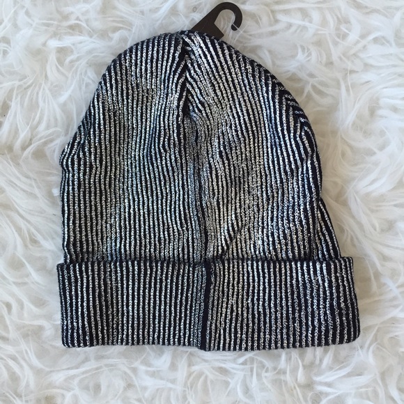 Striped Metallic H&M beanie