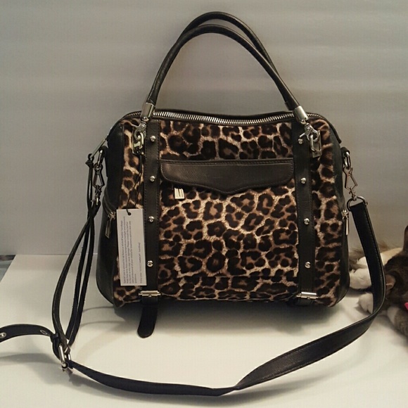 NWT Rebecca Minkoff Leather and Calf hair Leopard