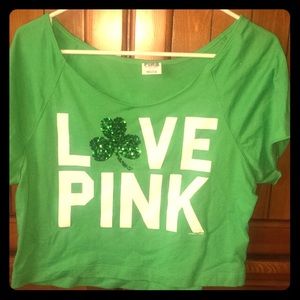 Victoria's Secret st Patrick's day crop top