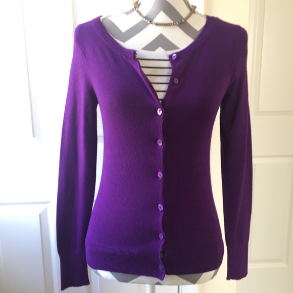 Express Purple Cardigan