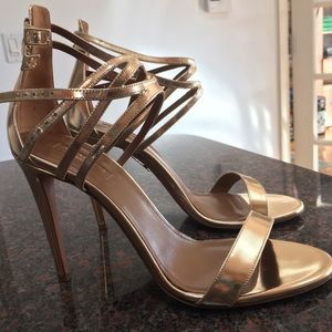Aquazurra Lucille Sandals, light gold, 39