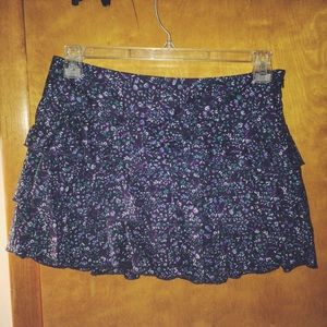 Ruffled Floral Skirt