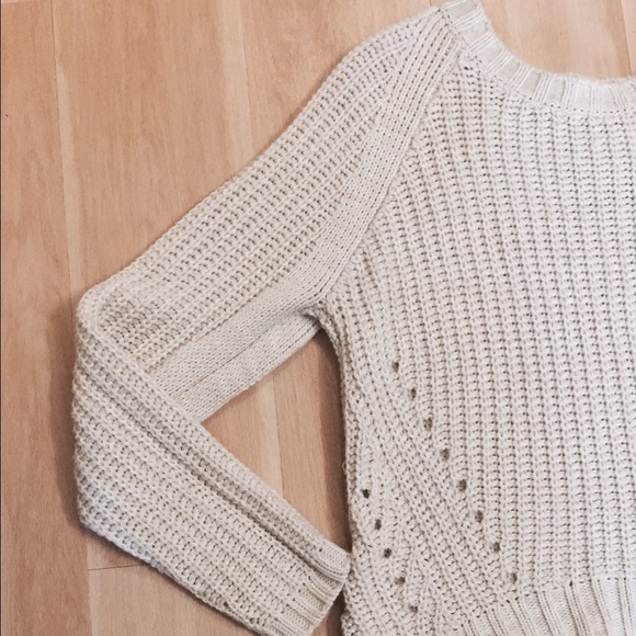 Cotton on- Creme Knit Sweater Shirt - Picture 2 of 3