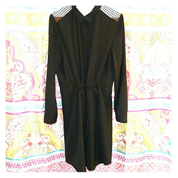 Women's Drawstring Shirt Dress