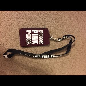 Victoria's Secret pink card holder
