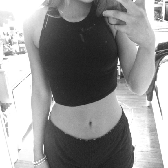 Hollister Black Crop top