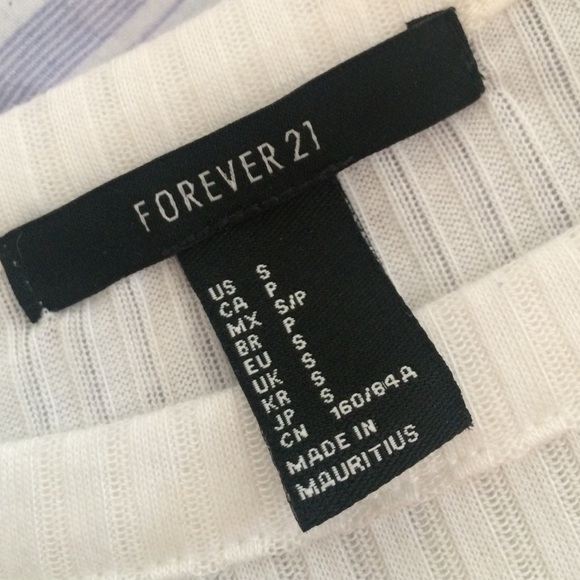 SOLD Forever 21 White Crop Top - Picture 2 of 4