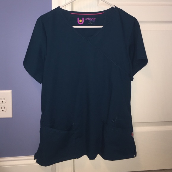 Dark teal scrubs