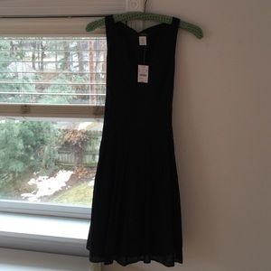 J Crew Black cotton dress size 4. NWT