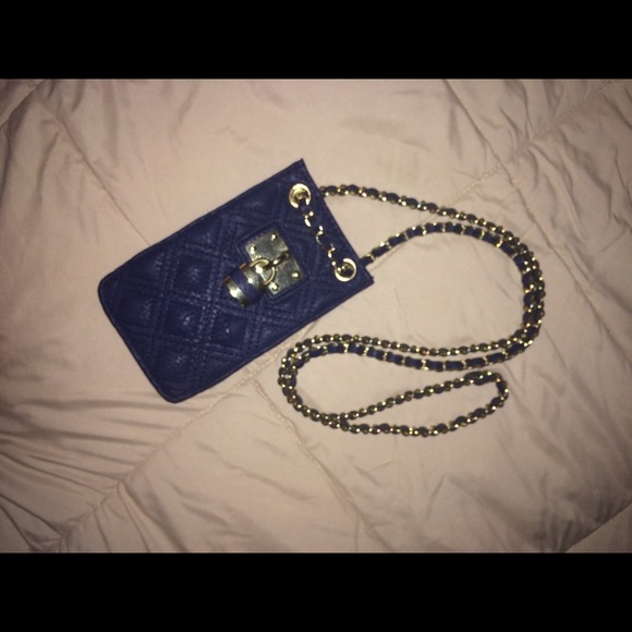 Blue small sling bag