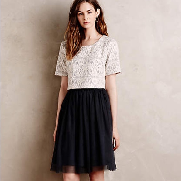 Anthropologie Laced Tulle Dress NWT!!!!!!!
