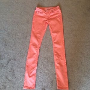 Coral Skinny Pants