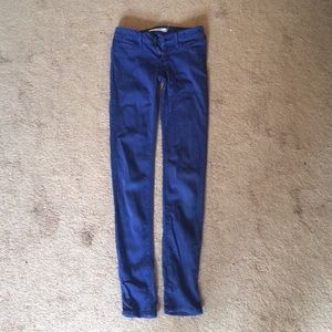 Blue Denim Leggings