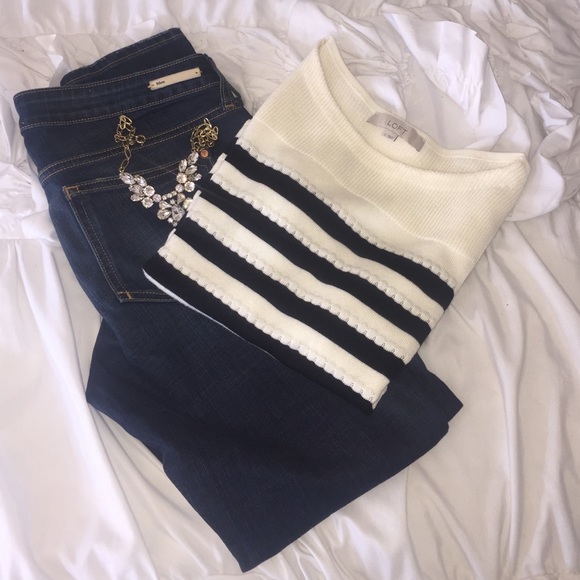 LOFT Striped Sweater