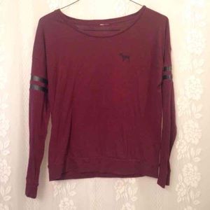 Victoria's Secret PINK Maroon Shirt