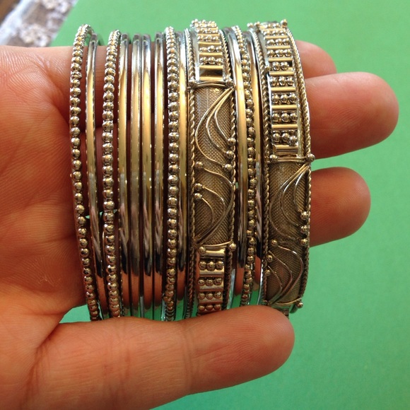 Silver Bangles
